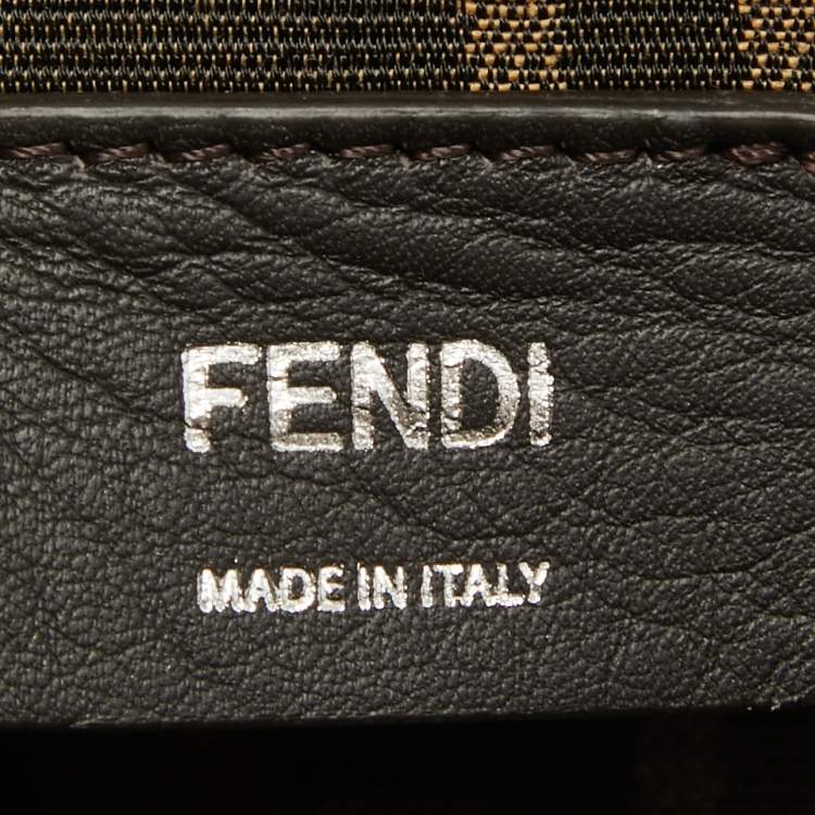 Pre Owned Fendi Brown Patent Leather Fendi First Midi Shoulder Bag