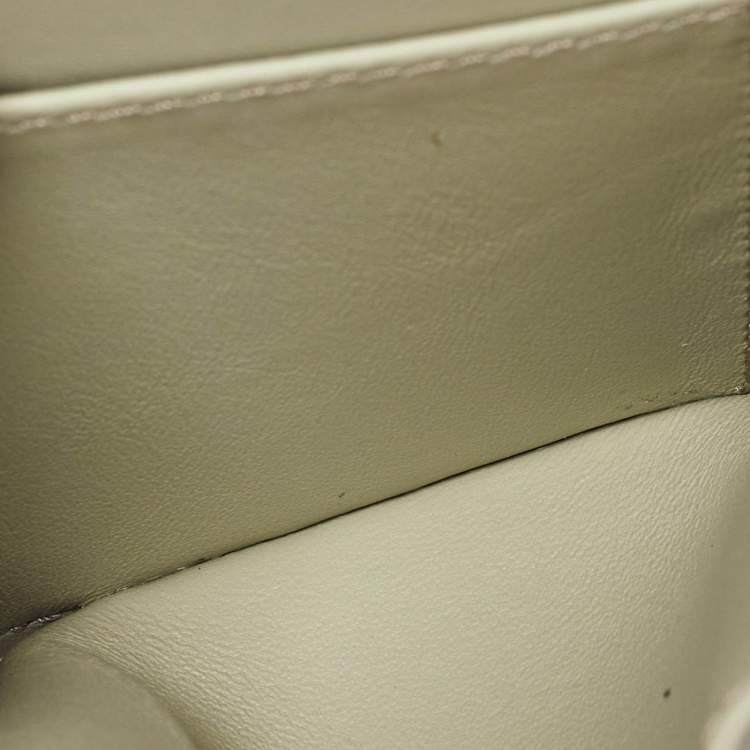 Pre Owned Fendi Green/Brown Elaphe Trifold Wallet