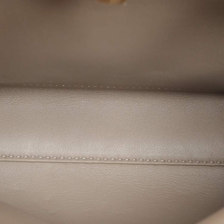 Pre Owned Fendi Black Leather Peekaboo Iconic Essentially Top Handle Bag