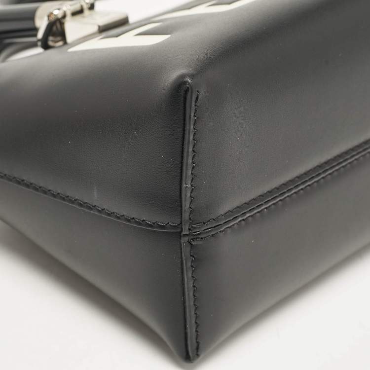 Pre Owned Fendi Black Leather Mini By The Way Boston Bag