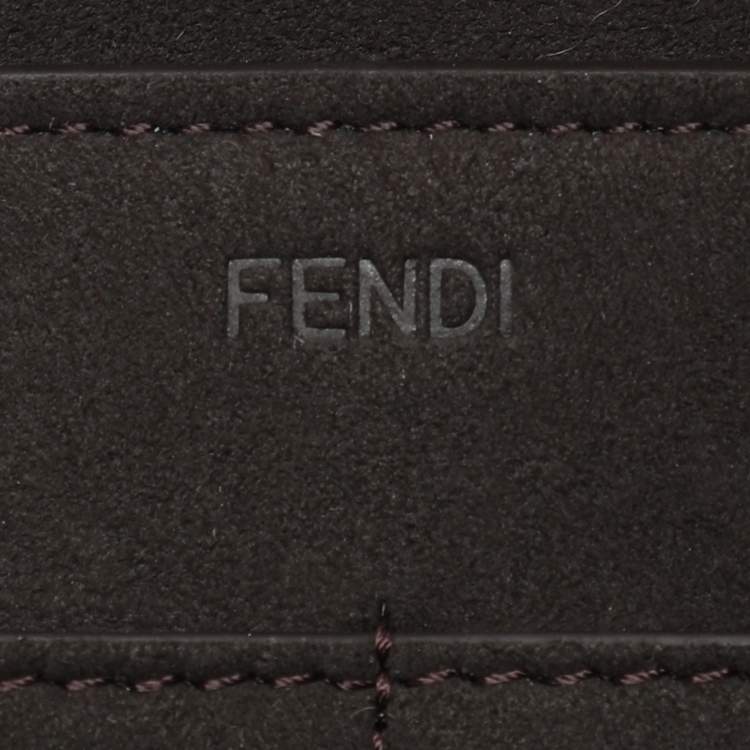 Pre Owned Fendi Beige Lamb Fur and Leather Medium Origami Tote