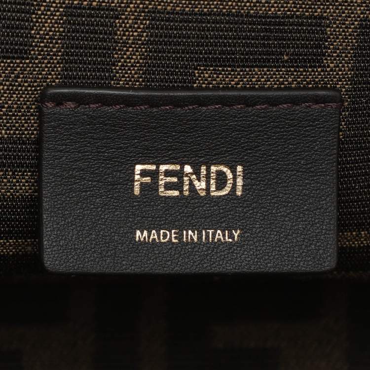 Pre Owned Fendi Purple For Fur and Leather Small First Clutch