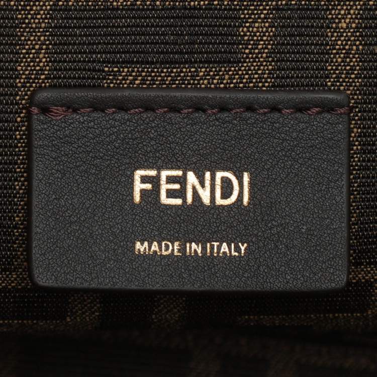 Pre Owned Fendi White Shearling Fur and Leather Fendi First Clutch