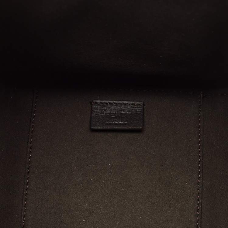 Pre Owned Fendi Tricolor Leather Mini Origami Bag