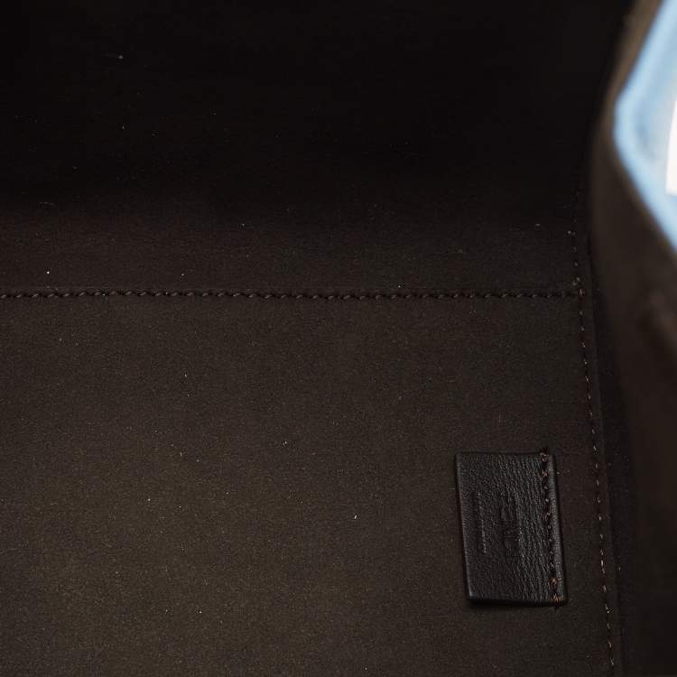 Pre Owned Fendi Tricolor Leather Mini Origami Bag