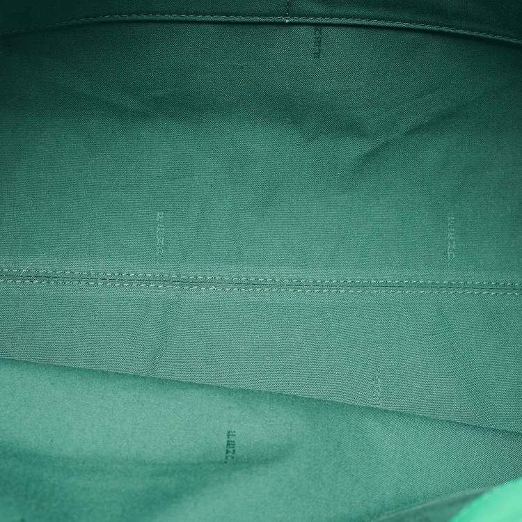 Pre Owned Fendi Tri Color Leather Monster Roll Tote