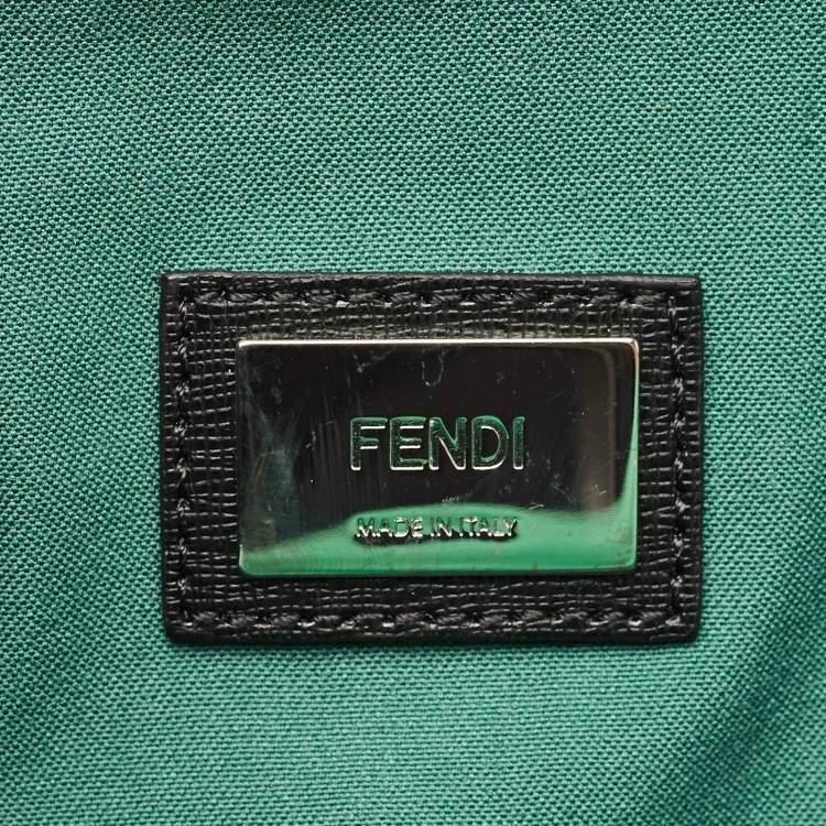 Pre Owned Fendi Tri Color Leather Monster Roll Tote