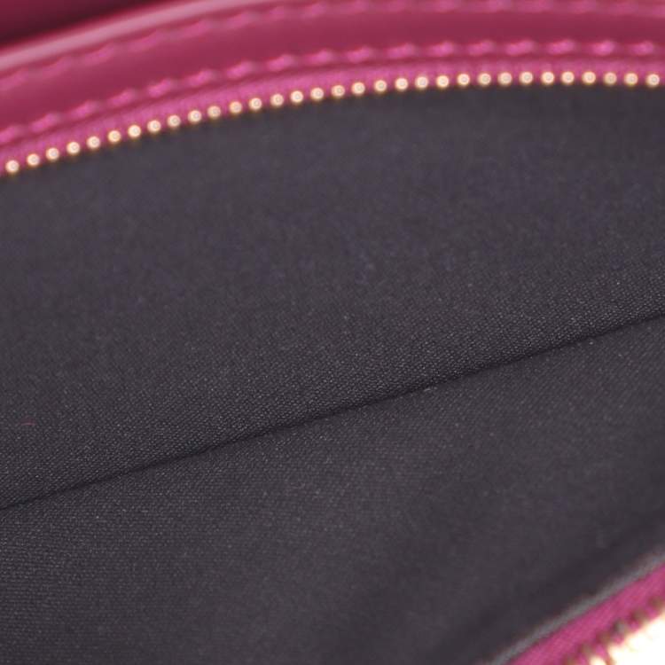 Pre Owned Fendi Burgundy Leather FF Diamond Continental Wallet