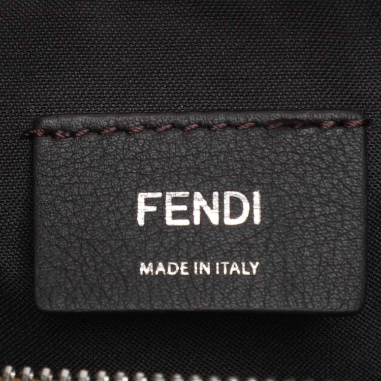 Pre Owned Fendi Brown Leather Medium Fendigraphy Hobo