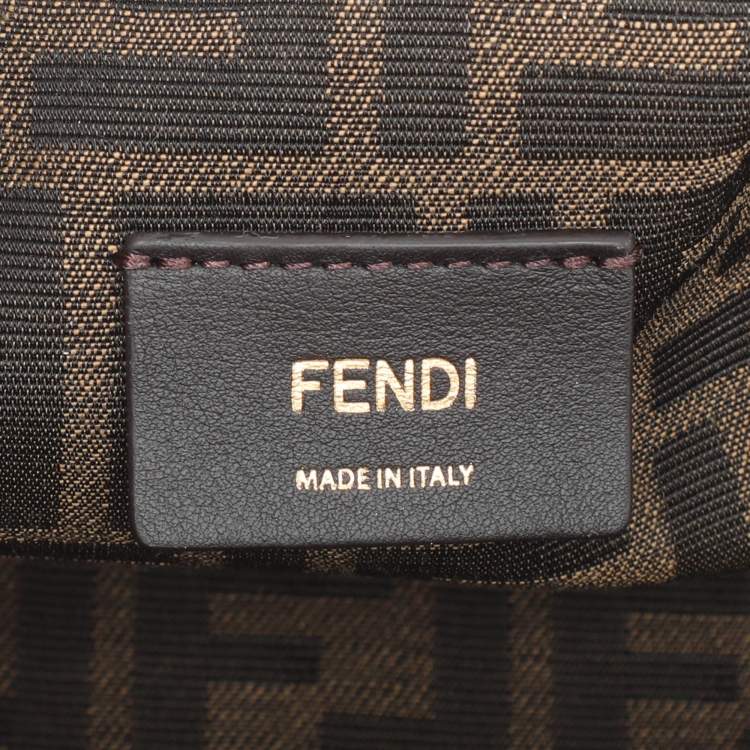Pre Owned Fendi Burgundy Leather Fendi First Midi Shoulder Bag