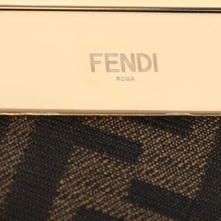 Pre Owned Fendi Burgundy Leather Fendi First Midi Shoulder Bag