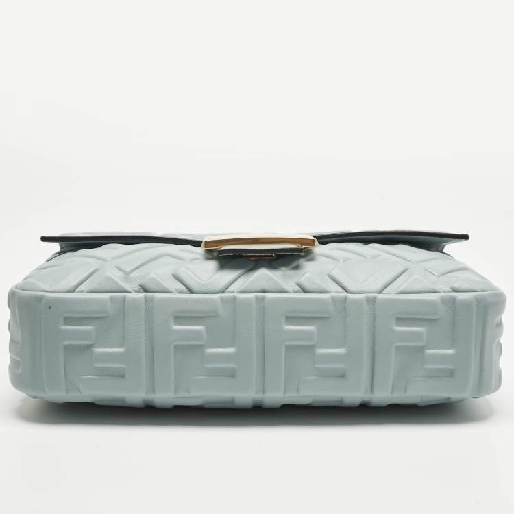 Pre Owned حقيبة باغيت فندي زوكا توتون وسط قماش جاكار