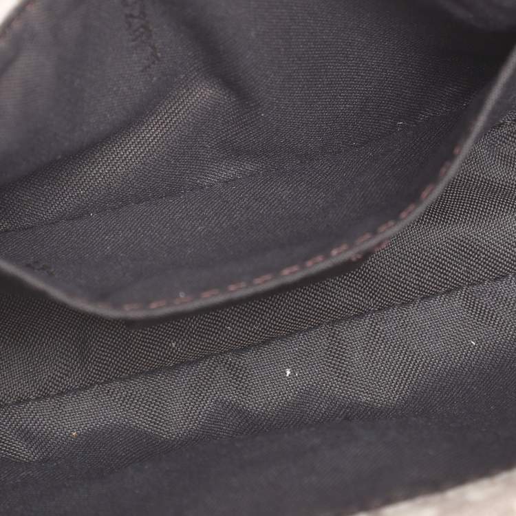 Pre Owned حقيبة باغيت هاتف مخمل زوكينو بيج فندي