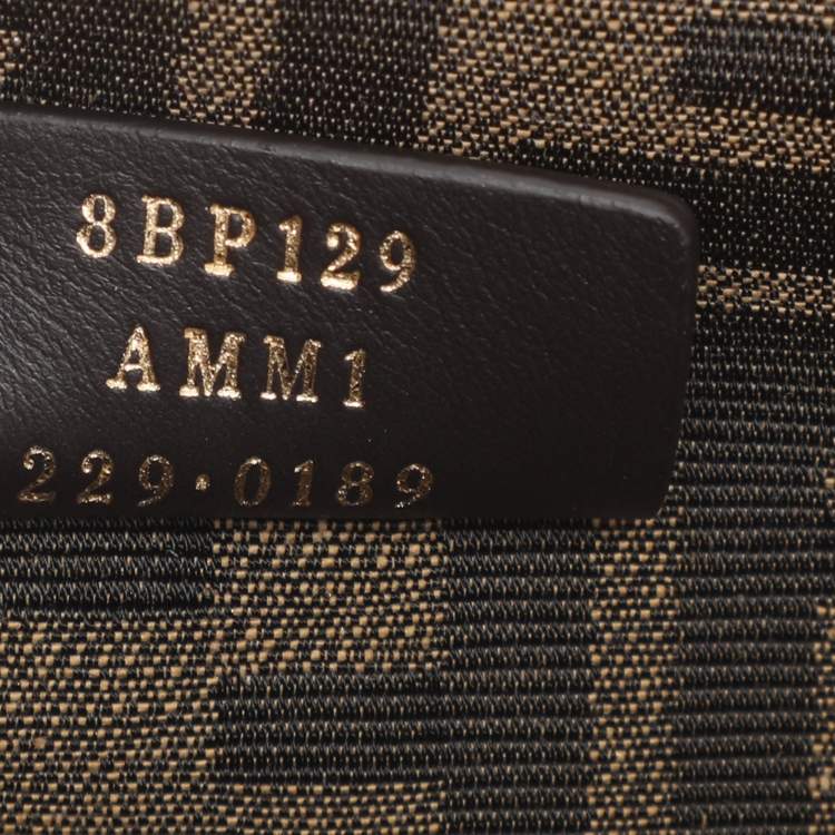 Pre Owned Fendi Multicolor Leopard Print Calfhair Small First Shoulder Bag