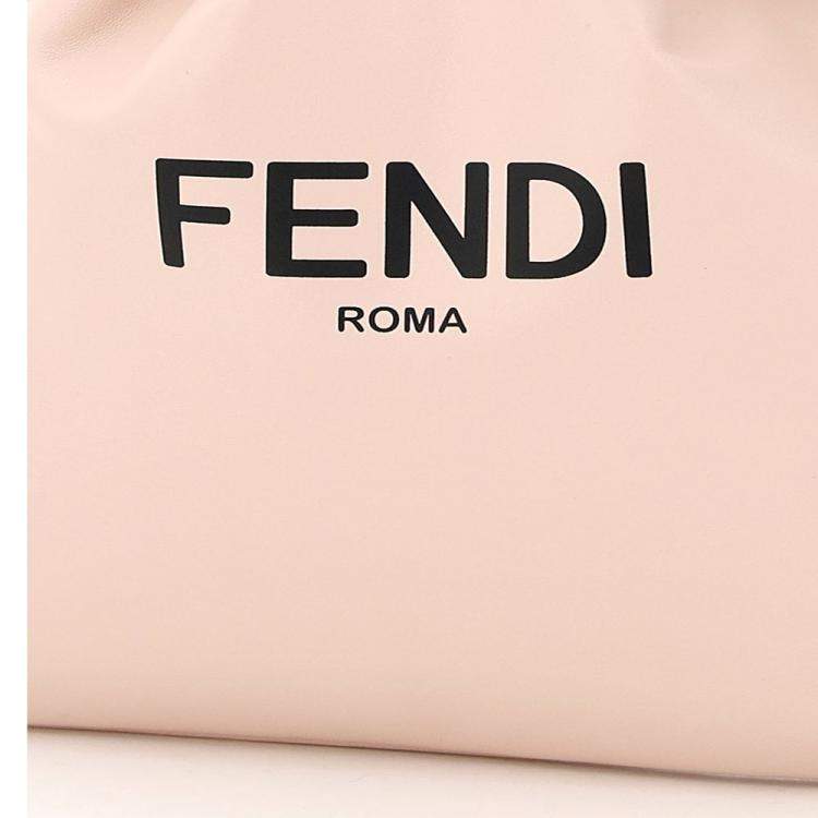 Pre Owned Fendi Rose Leather Pack Small Pouch Bag