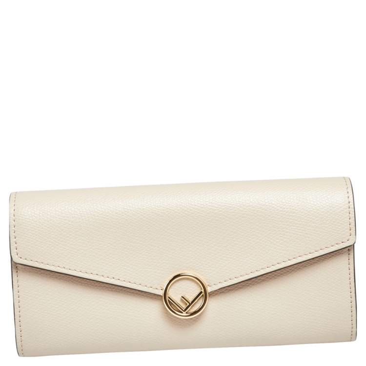 Pre Owned Fendi Pink Leather F is Fendi Continental Wallet