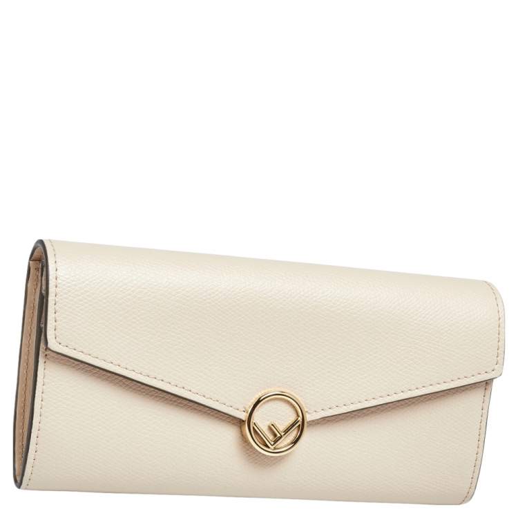 Pre Owned Fendi Pink Leather F is Fendi Continental Wallet