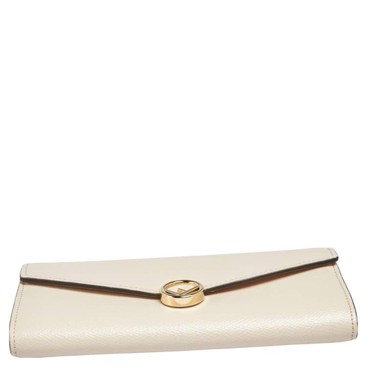 Pre Owned Fendi Pink Leather F is Fendi Continental Wallet