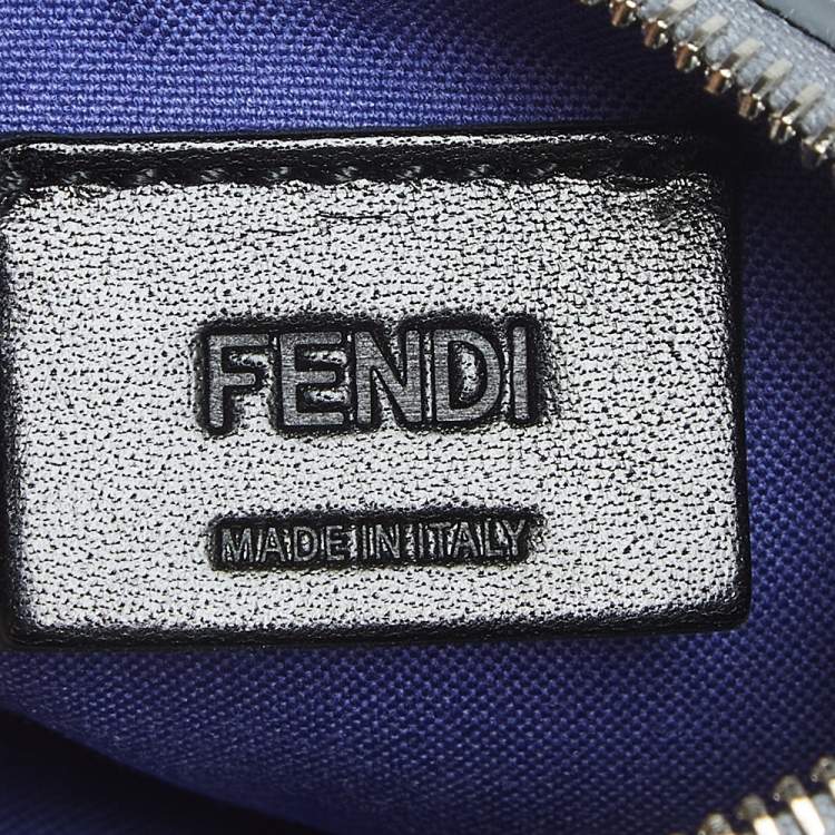 Pre Owned Fendi Multicolor Leather Monster Eye Zippy Coin Purse
