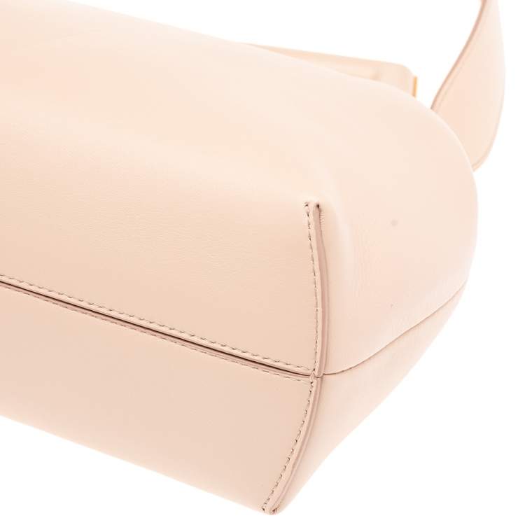 Pre Owned Fendi Beige Leather Medium First Shoulder Bag
