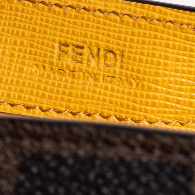 مملوكة مسبقًا Fendi Tobacco Zucca Coated Canvas Continental Wallet