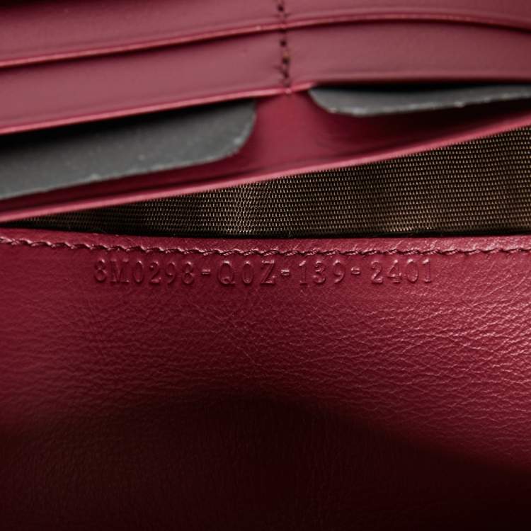 Pre Owned Fendi Brown/Burgundy Pequin Canvas and Leather Continental Wallet