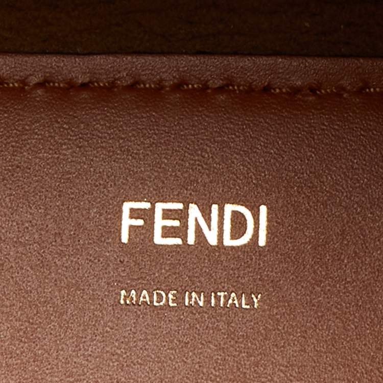 Pre Owned Fendi Brown Leather Large Sunshine Shopper Tote