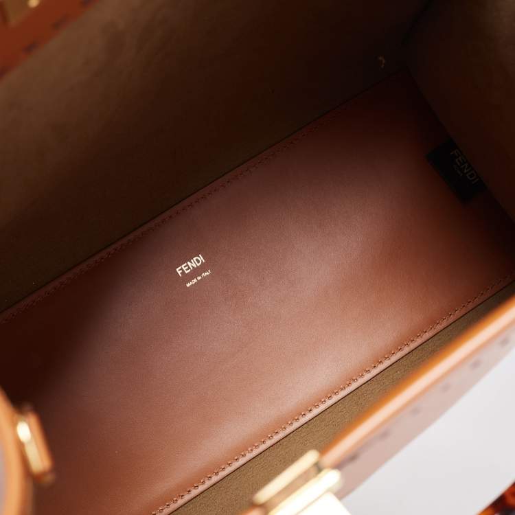 Pre Owned Fendi Brown Leather Medium Sunshine Tote