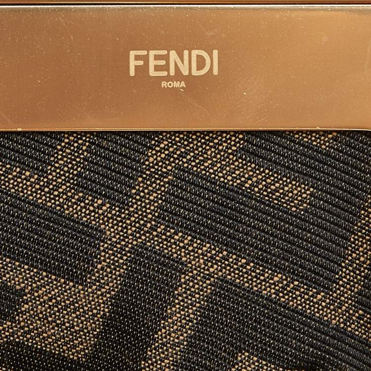 Pre Owned Fendi Beige Leather and Python Small First Shoulder Bag
