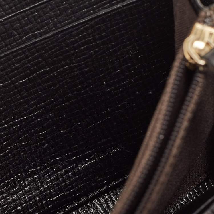 Pre Owned Fendi Multicolor Zucca Coated Canvas Zip Around Wallet