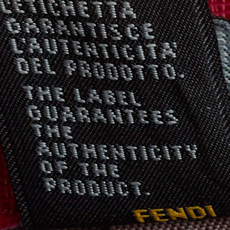 Pre Owned Fendi Magenta Leather Crayons Continental Wallet