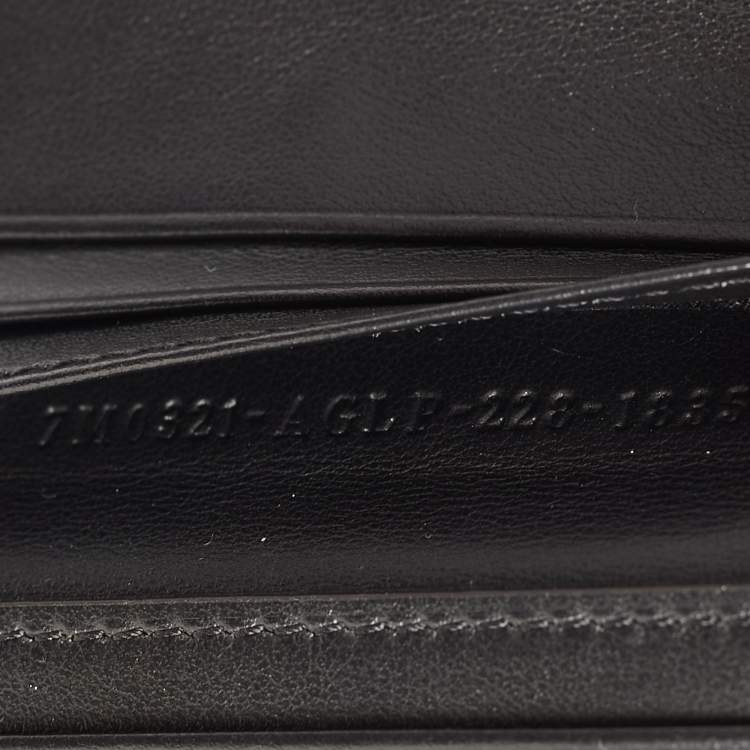 Pre Owned Fendi Mint Blue Zucca Leather Wearable Card Case