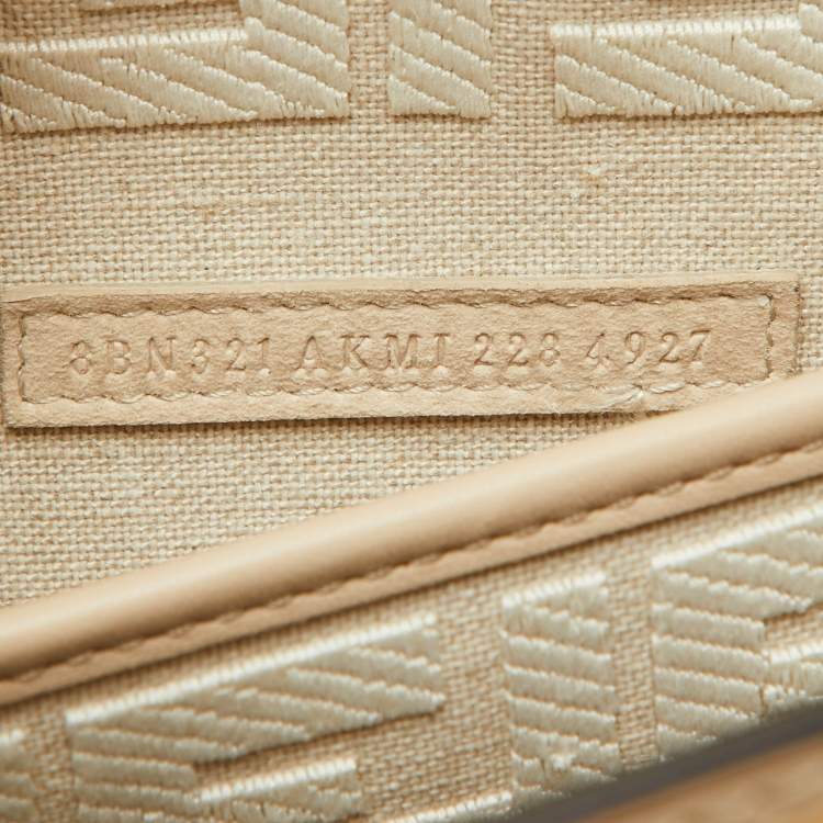 مملوكة مسبقًا Fendi Beige Leather Medium Peekaboo ISeeU Top Handle Bag