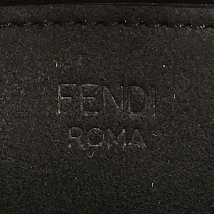 Pre Owned Fendi Black Leather Small Sunshine Tote
