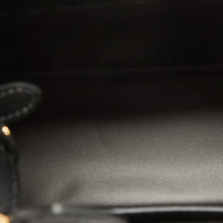 Pre Owned Fendi Black Leather Small Sunshine Tote