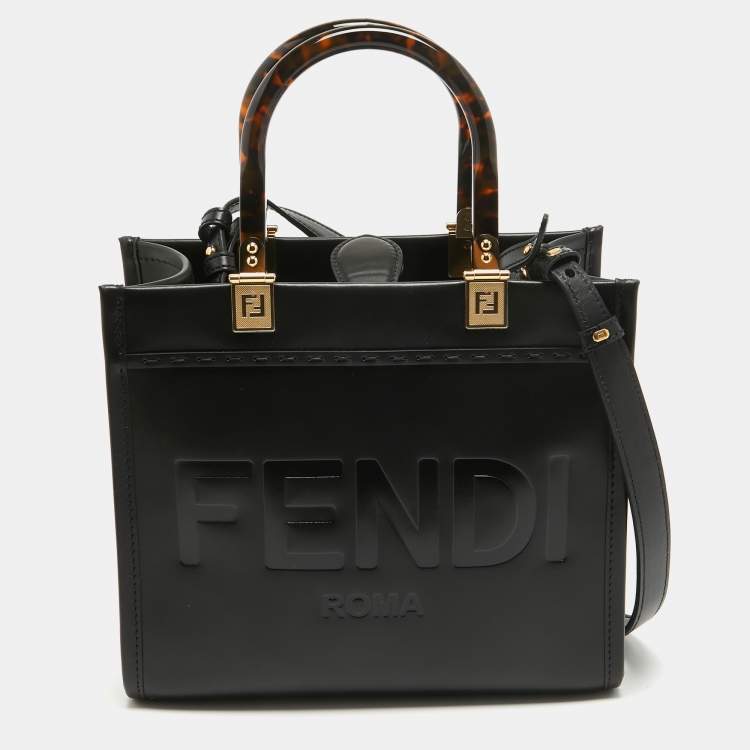 FENDI トートバッグ / ショッパー 本革レザー 黒 Sunshine Small Fendi Sunshine Small Leather Black | Fendi