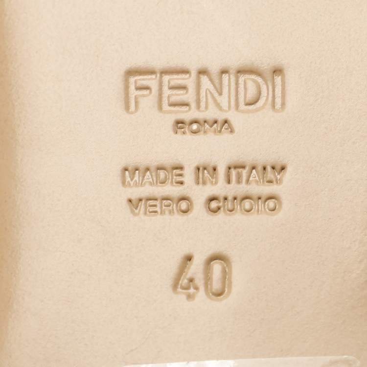 مملوكة مسبقًا Fendi Purple Mink Fur Baguette Flat Slides Size 40