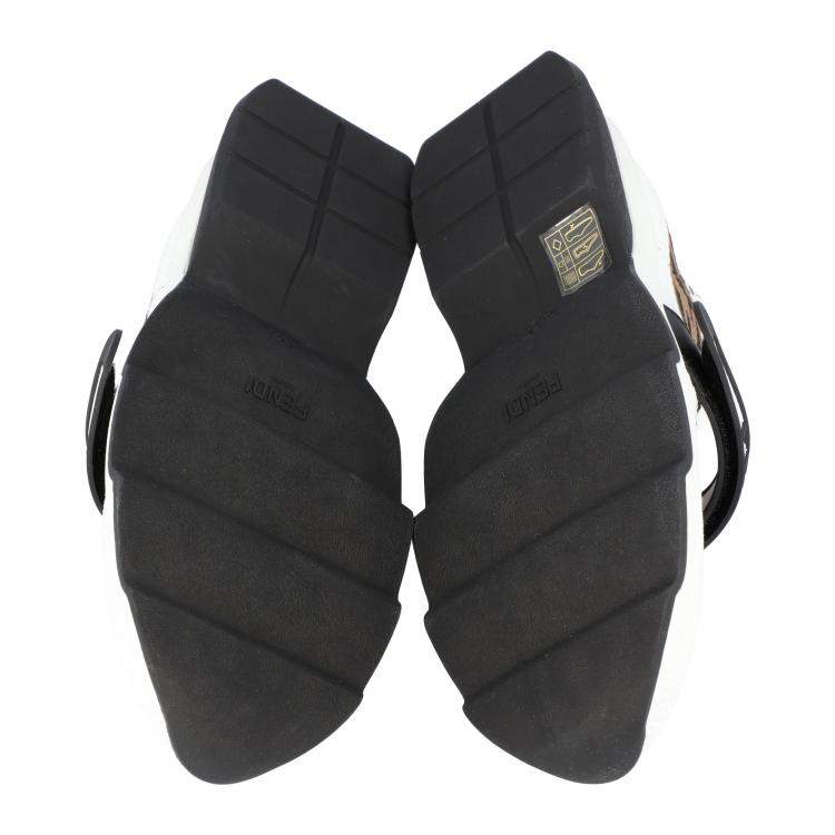 مملوكة مسبقًا Fendi White Rockoko Sneakers Size 37