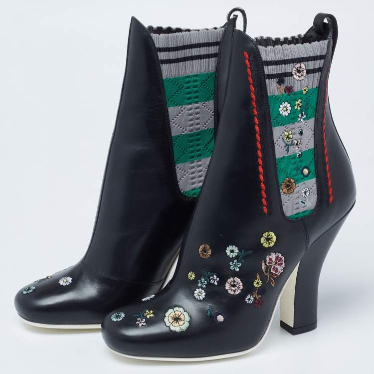 Embroidered ankle boots hotsell