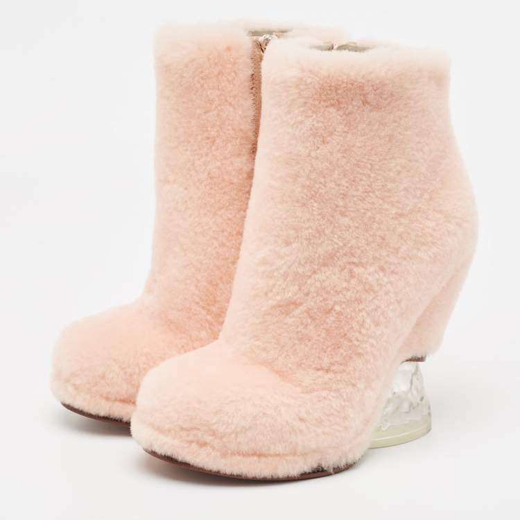 Pink fendi clearance boots