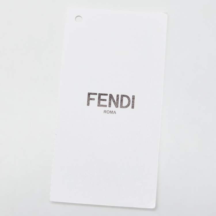 Pre Owned Fendi Blue Canvas Combat Boots Size 36.5