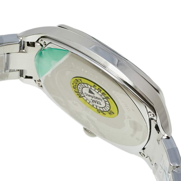 Pre Owned Fendi Blue Stainless Steel Momento 22000L Women's Wristwatch 39 mm