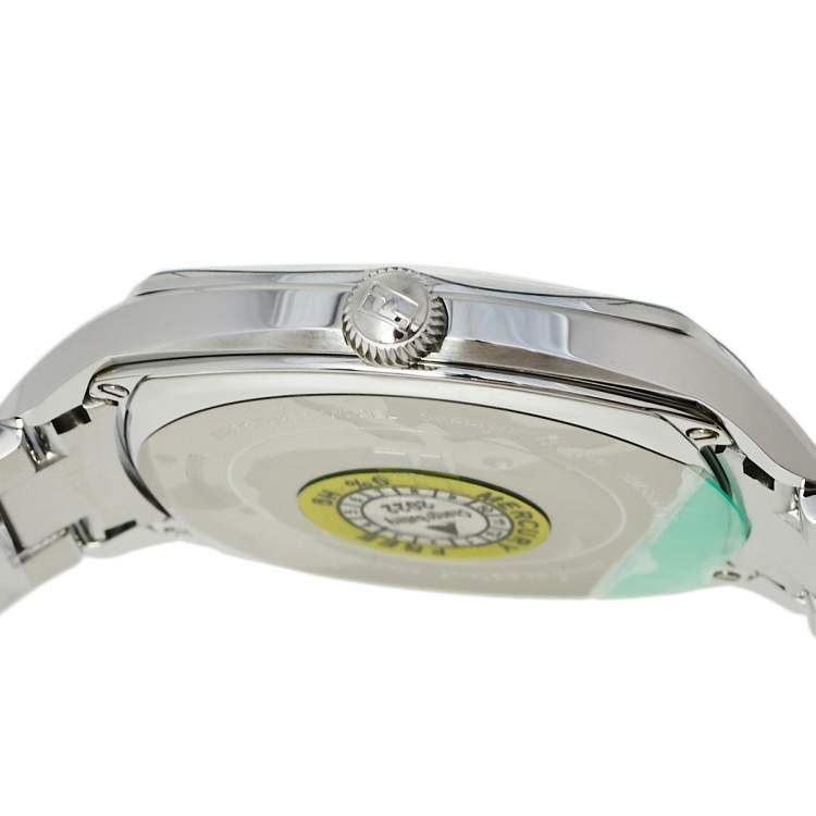 Pre Owned Fendi Blue Stainless Steel Momento 22000L Women's Wristwatch 39 mm