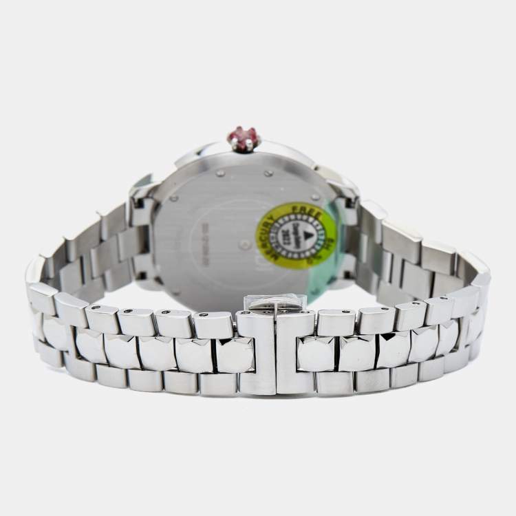 Pre Owned Fendi Mother Of Pearl Stainless Steel IShine 12100M Women's Wristwatch 38 mm