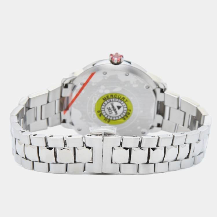Pre Owned Fendi Mother Of Pearl Stainless Steel IShine 12100M Women's Wristwatch 38 mm