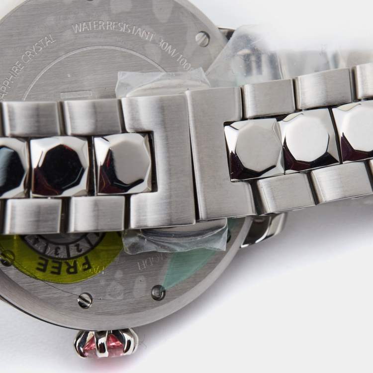 Pre Owned Fendi Mother Of Pearl Stainless Steel IShine 12100S Women's Wristwatch 34 mm