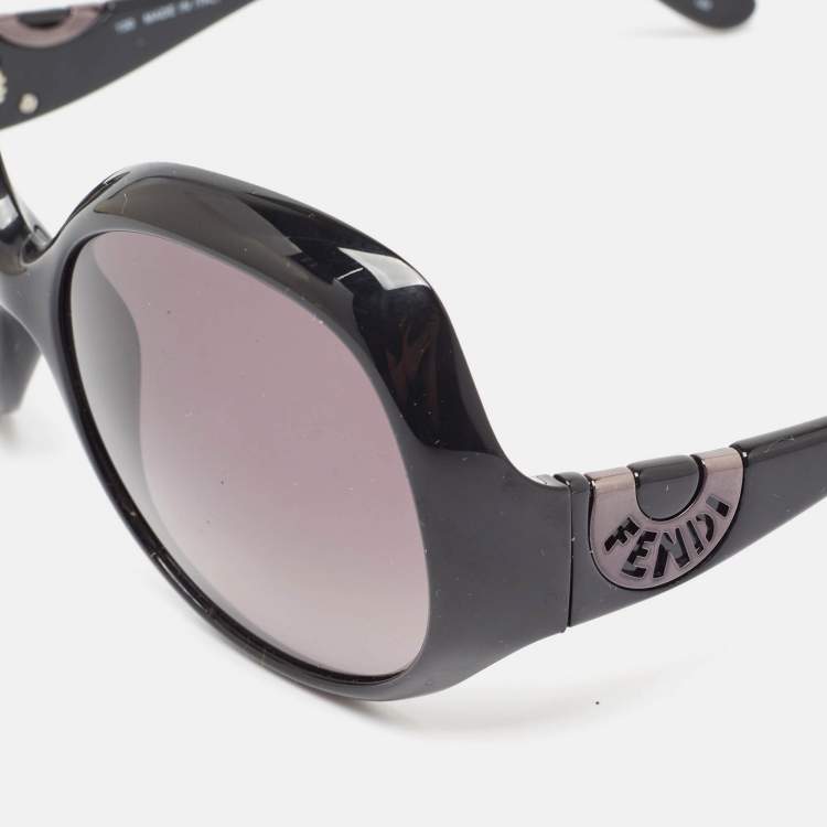 Pre Owned Fendi Black Gradient FS5143 Oversized Sunglasses