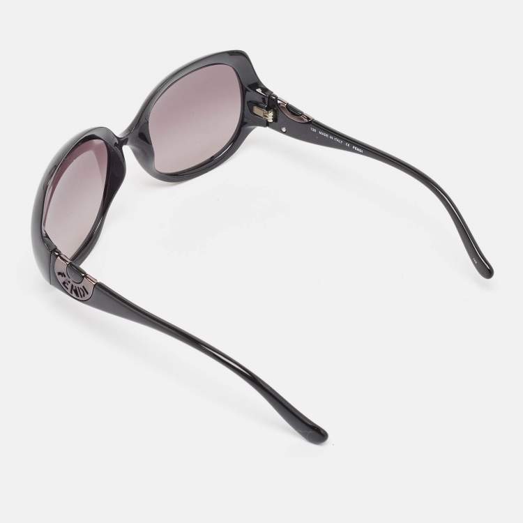 Pre Owned Fendi Black Gradient FS5143 Oversized Sunglasses