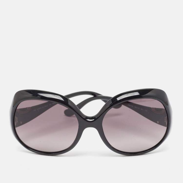 Pre Owned Fendi Black Gradient FS5143 Oversized Sunglasses