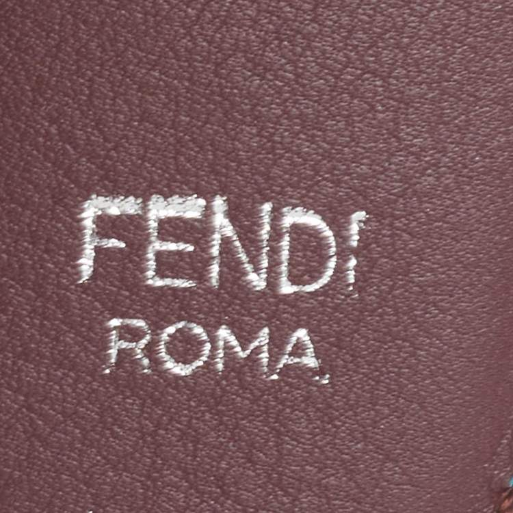 Pre Owned Fendi Multicolor Leather Studded Strap You Shoulder Bag Strap